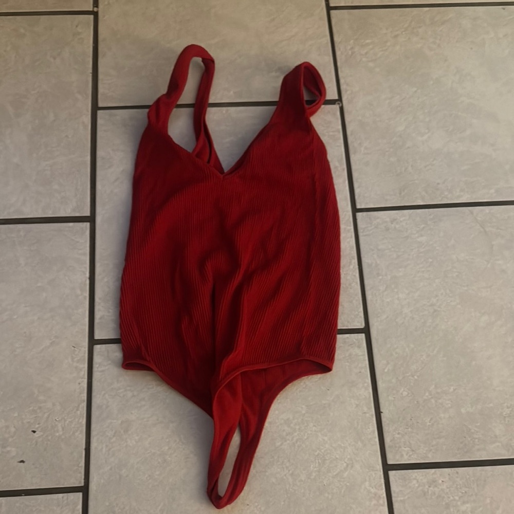 Kids Red One Piece Swimsuit